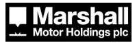Marshall Motor Holdings logo.